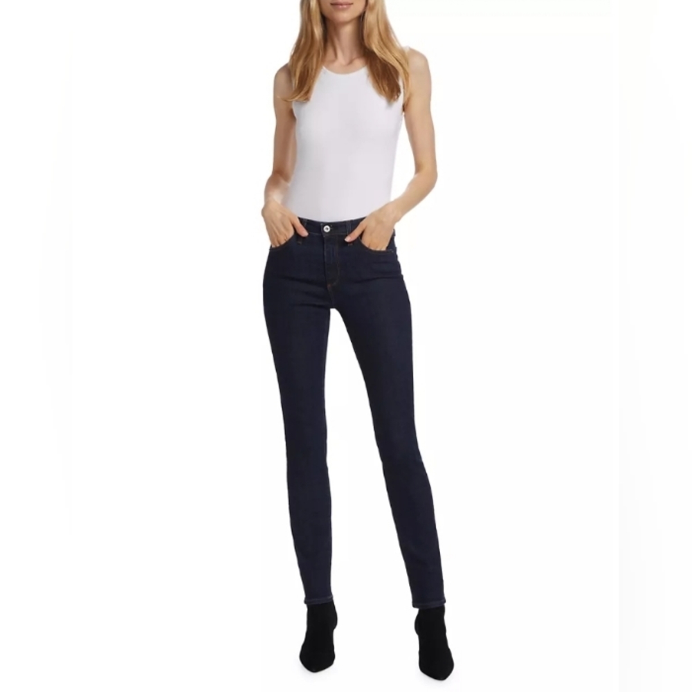 Prima Mid Rise Cigarette Leg Dark Wash Jeans